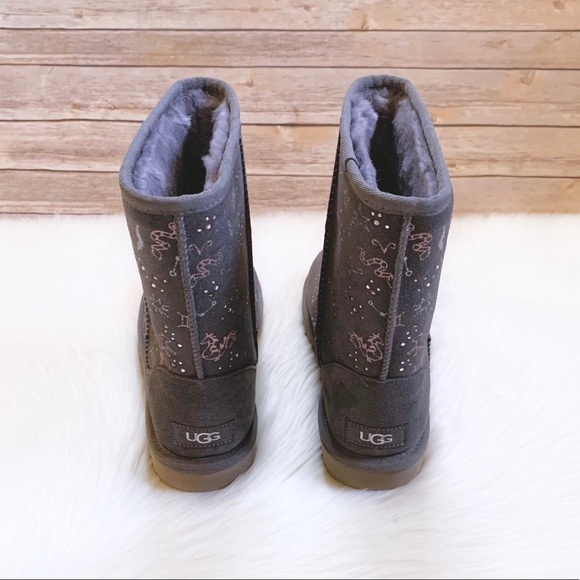 UGG Classic Zodiac Short Nightfall Boots - Picture 3 of 8